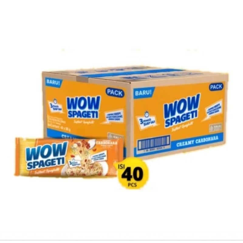 

mie wow spageti creamy carbonara karton