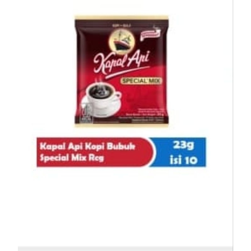 

Kopi kapal api special mix 23g (1 dus isi 120 pcs)