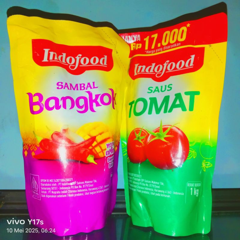 

Indofood Sambal Bangkok & Indofood Saus tomat (1kg)