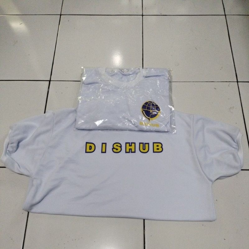 Kaos DISHUB PUTIH/kaos dalam dishub/kaos putih dishub