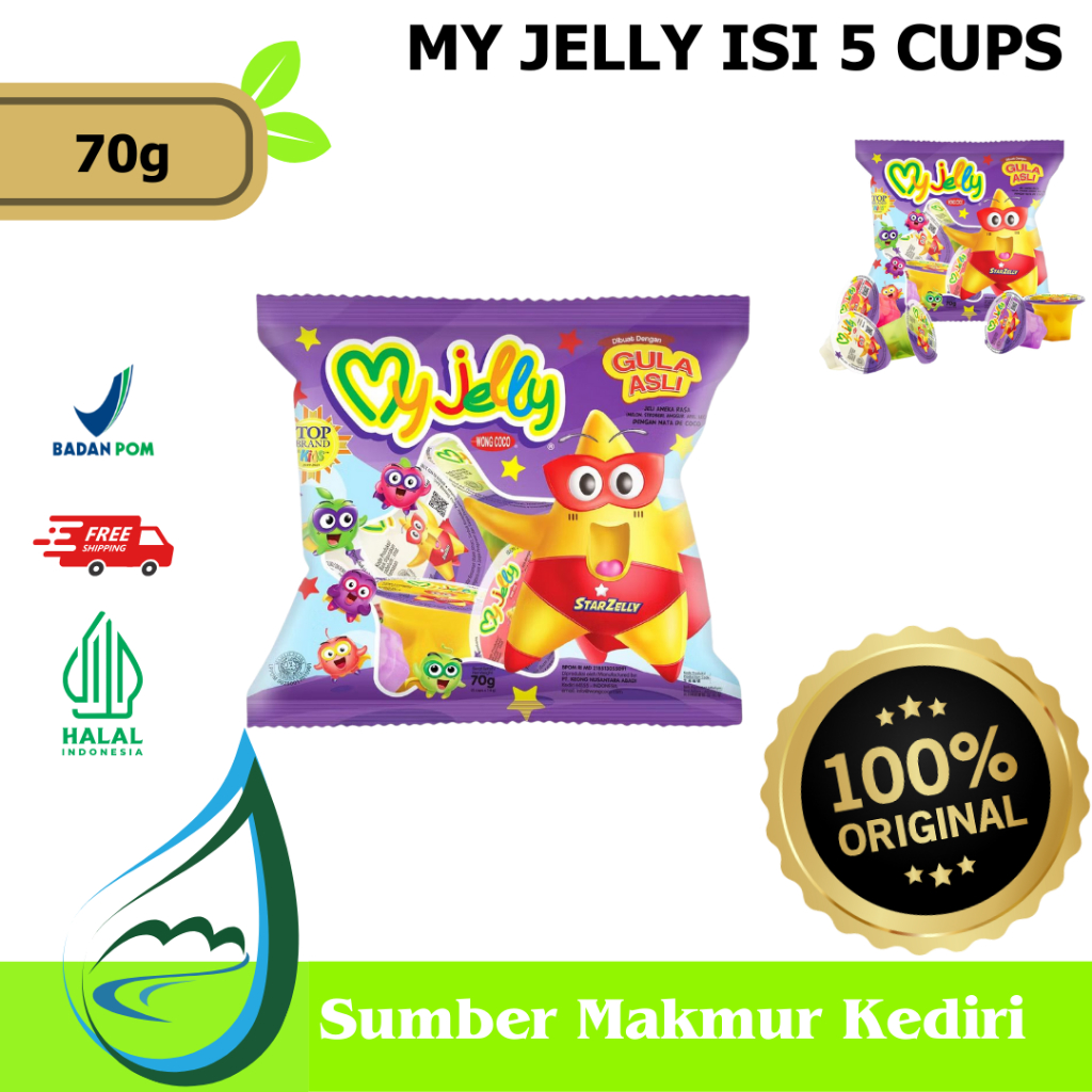 

My Jelly Wong Coco 1 PCS isi 5 CUPS - Kediri