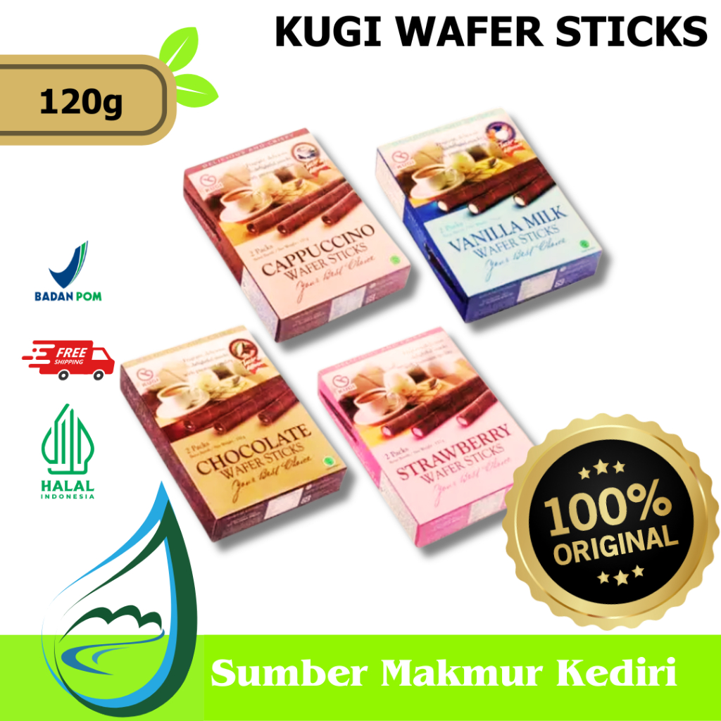 

Biskitop KUGI Wafer Roll Stik 120gr / Hampers / Hajatan - Kediri