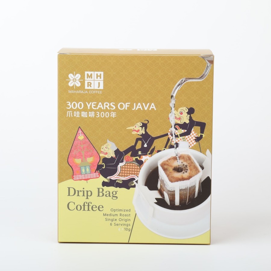 

Maharaja Drip Bag Coffee JAVA 300 Years Arabika kopi dalam filter tanpa Ampas - 6 pack