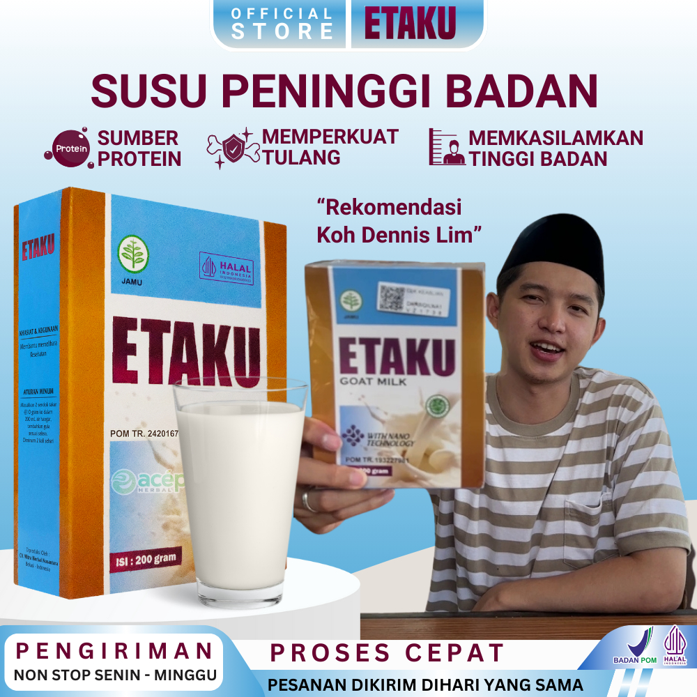

Susu Peninggi Badan Anak Remaja dan Dewasa Walatra Etaku Goat Milk Asli Herbal BPOM