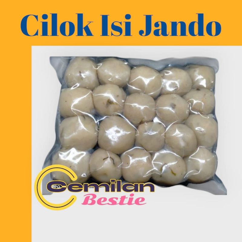 cemilan Bestie / cilok ini sando sapi kemasan 1 porsi isi 10/bumbu kuah/ bumbu kacang/Chili oil/ sam