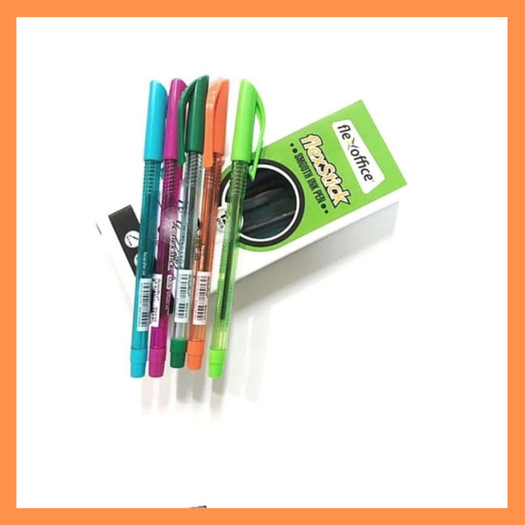 

FLEXOFFICE Pena Flexstick 0.5 hitam FO-GELB08 sekotak isi 12 pcs