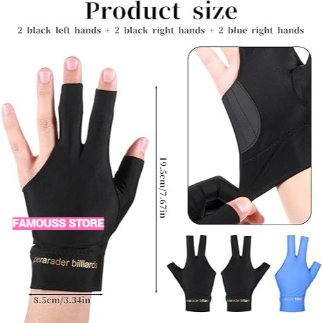 Sarung Tangan Biliard Anti Slip Gloves Biliard
