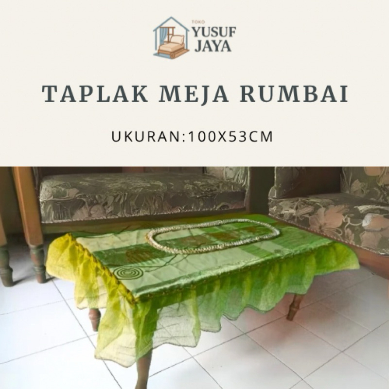 Taplak Meja Rumbai - Taplak Meja Tamu
