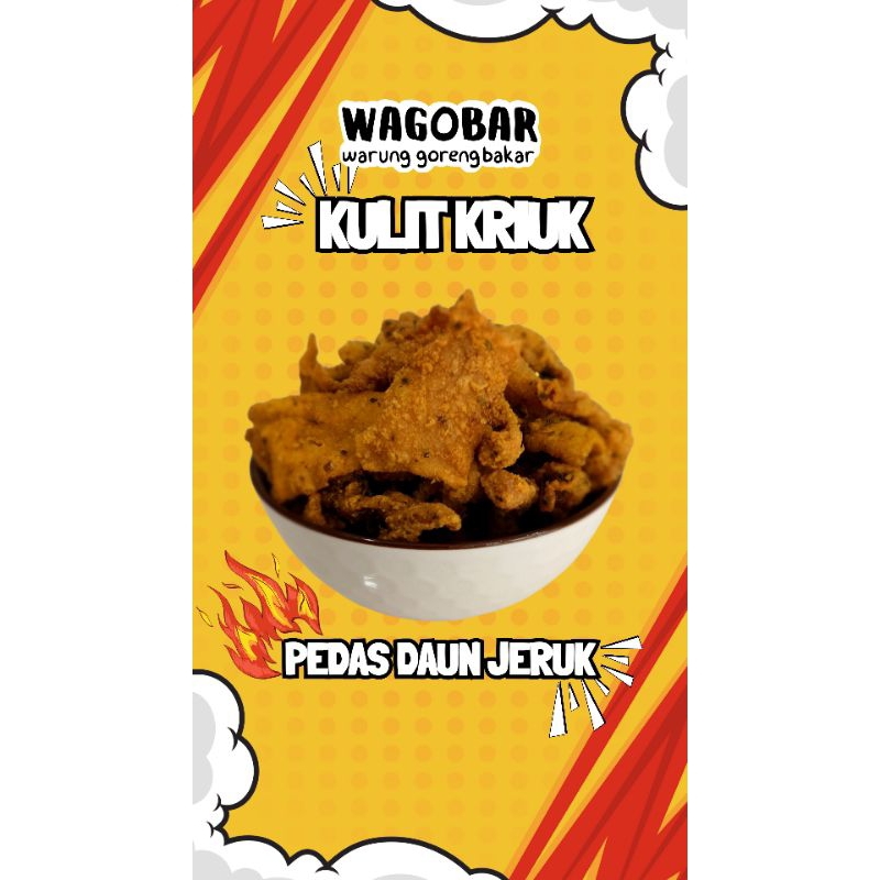 

Kulit ayam crispy pedas daun jeruk 300gr