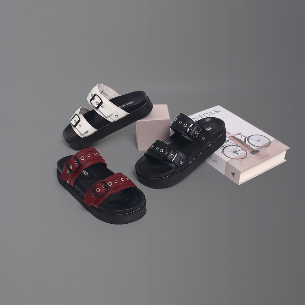 UNCLE JACK Sandal Casual Wanita Kulit Platform Anti Slip Wilona Grida