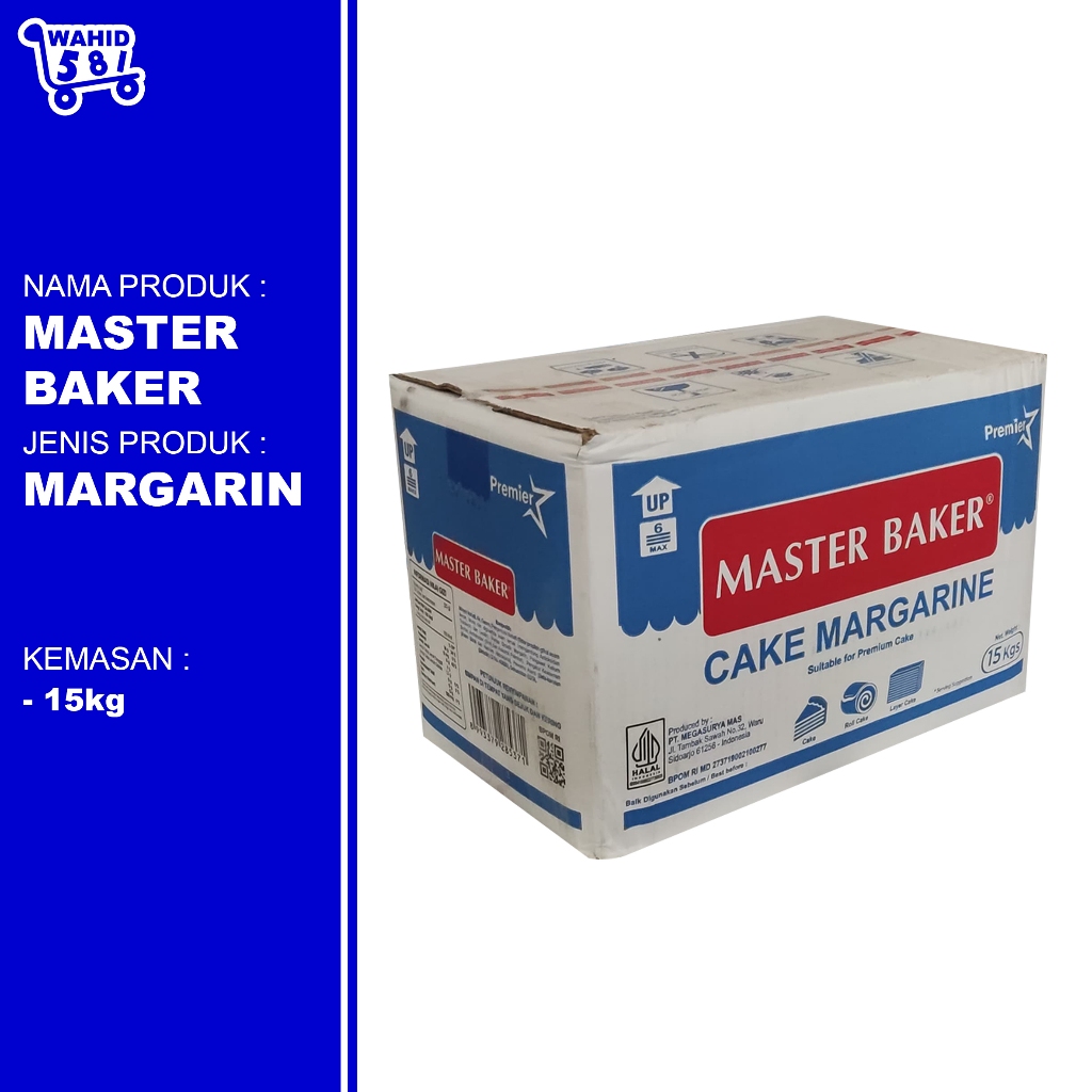 

Master Baker Premier Cake Margarine / Margarin / 15kg / Kardus / Box