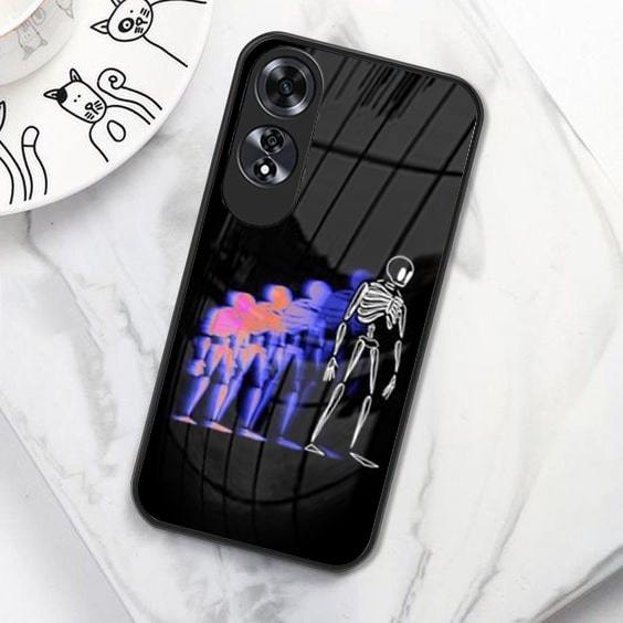 (B02) Softcase Glass Kaca OPPO A60 - CASE HP TERBARU - Case Hp OPPO A60 Terbaru Anti Air TPU