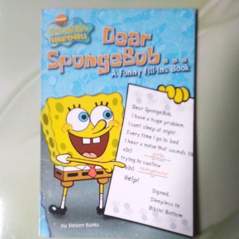 Buku Anak Spongebob Squarepants Dear Spongebob... A Funny Fill-ins Book