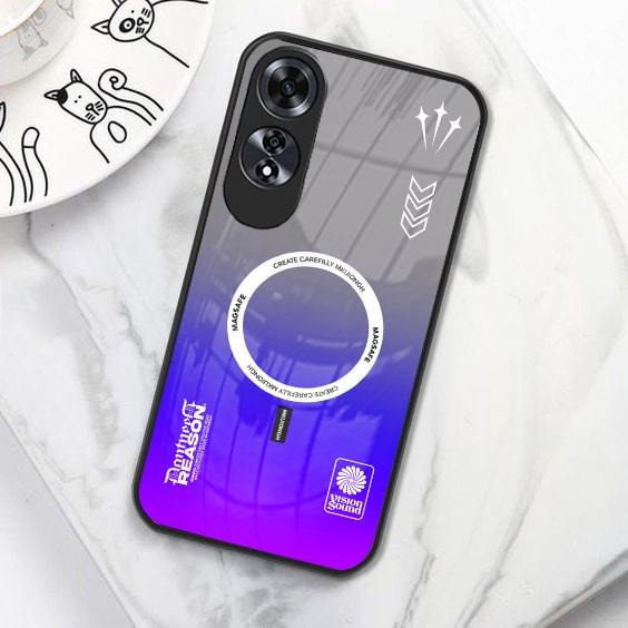 (B04) Softcase Glass Kaca OPPO A60 - CASE HP TERBARU - Case Hp OPPO A60 Terbaru Anti Air TPU