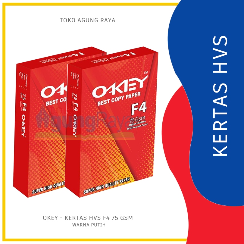 

[RIM] KERTAS HVS F4 (75GSM) - OKEY