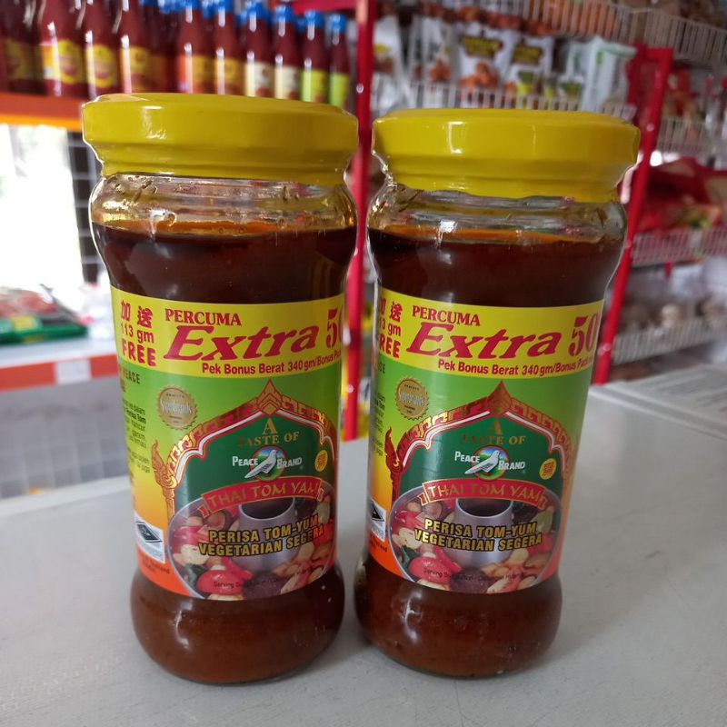 

Thai Tom Yum/Bumbu TomYumVegetarian Peace Brand 227g