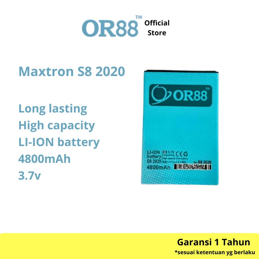 OR88 Baterai Double Power Maxtron S8 2020 / S8 Plus / S8+