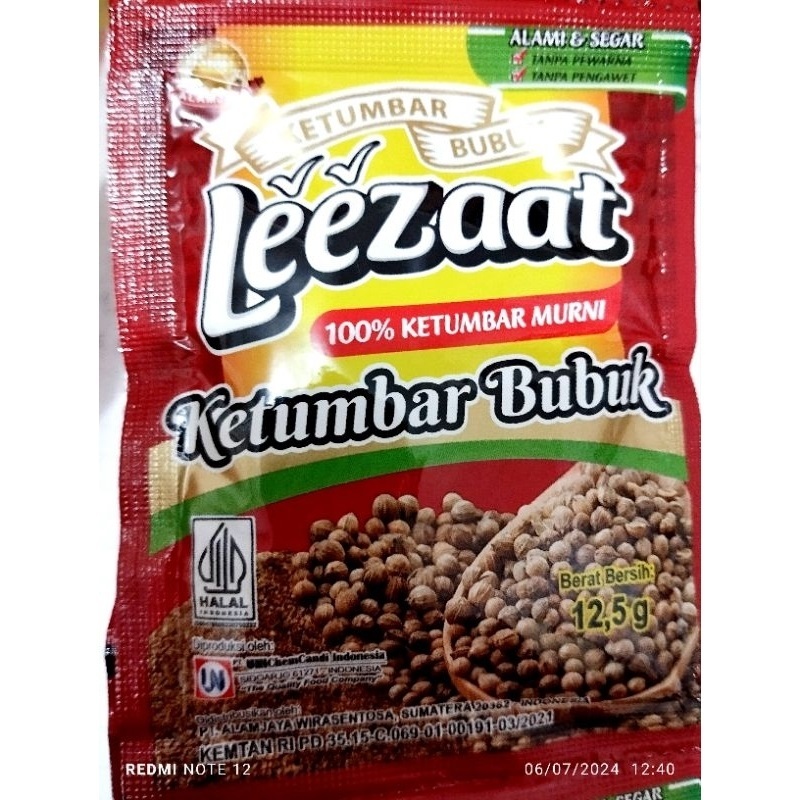 

Ketumbar Bubuk Lezat 2 Sachet x 12,5 gr