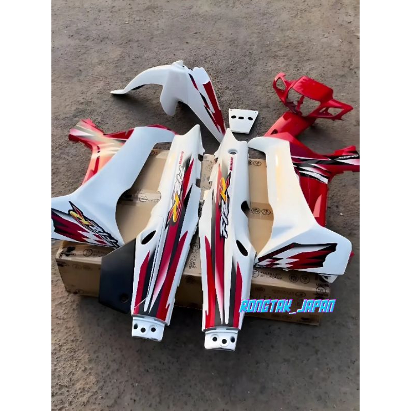 full set bodi halus fizr f1zr fiz r milenium merah putih cover body fizr f1zr fiz r milenium merah