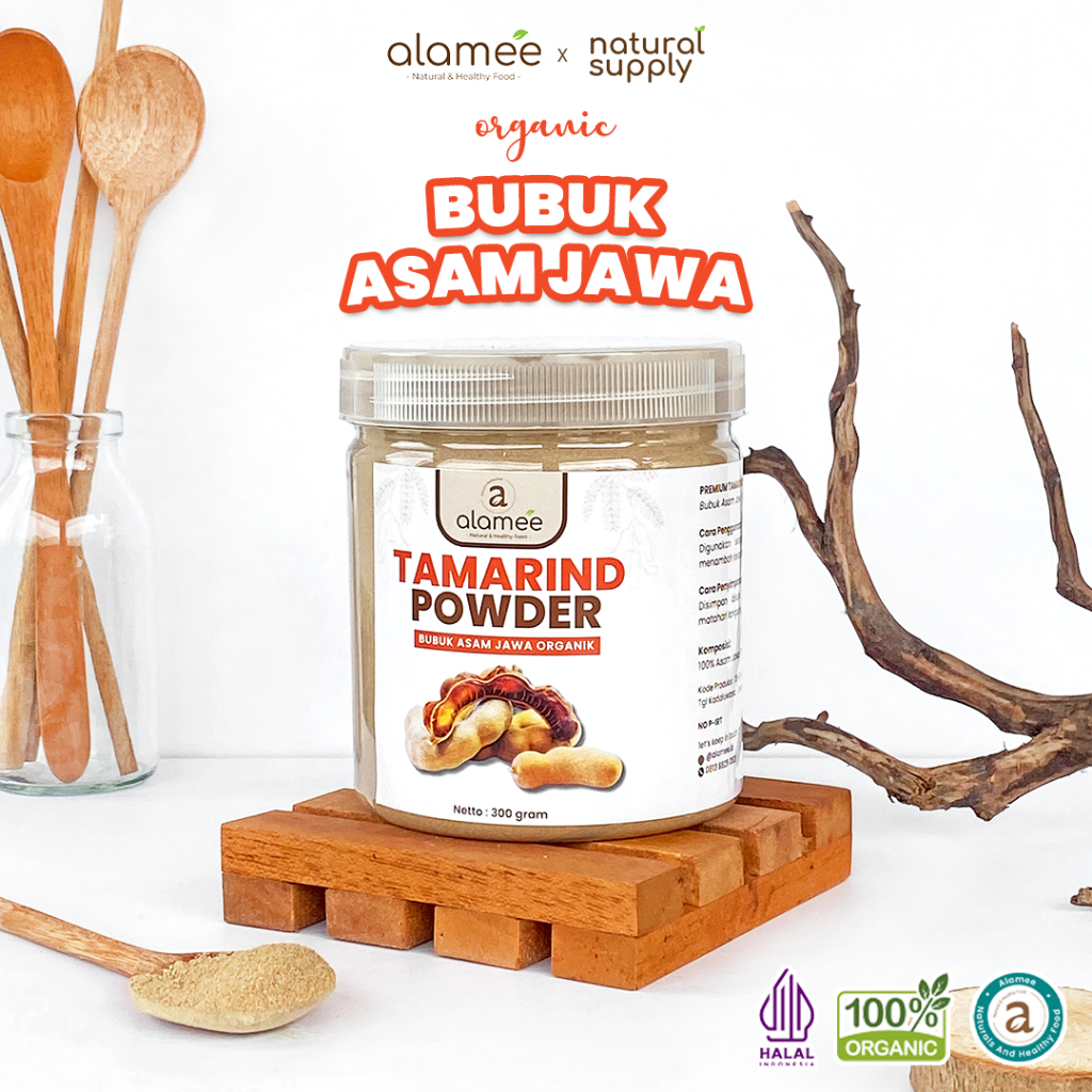 

ALAMEE Bubuk Asam Jawa Tamarind Seasoning Poweder Murni Tanpa Campuran Bumbu Masakan Dapur 300gr