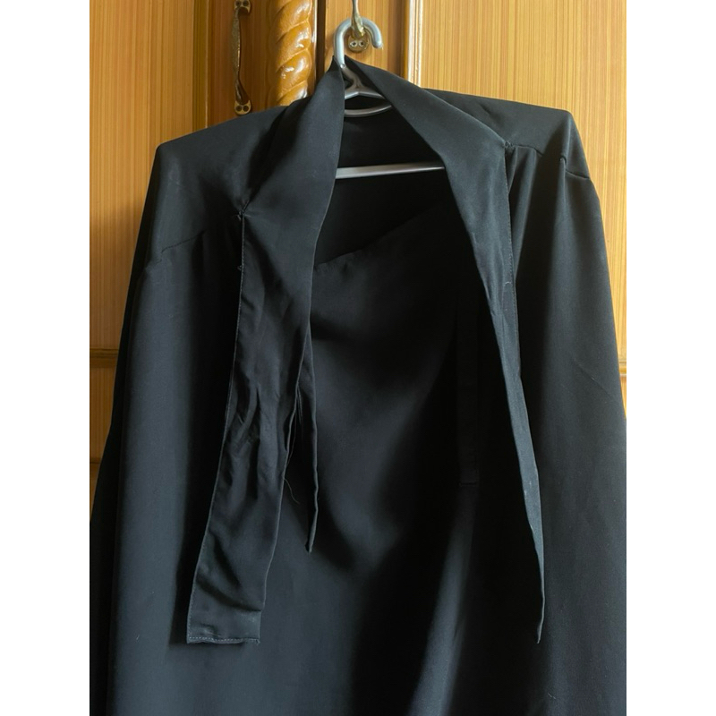 Preloved Alsyahra Exclusive French Khimar Jetblack