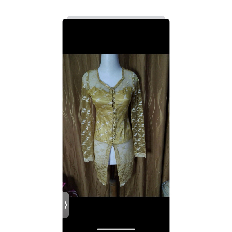 PL kebaya brukat mustard