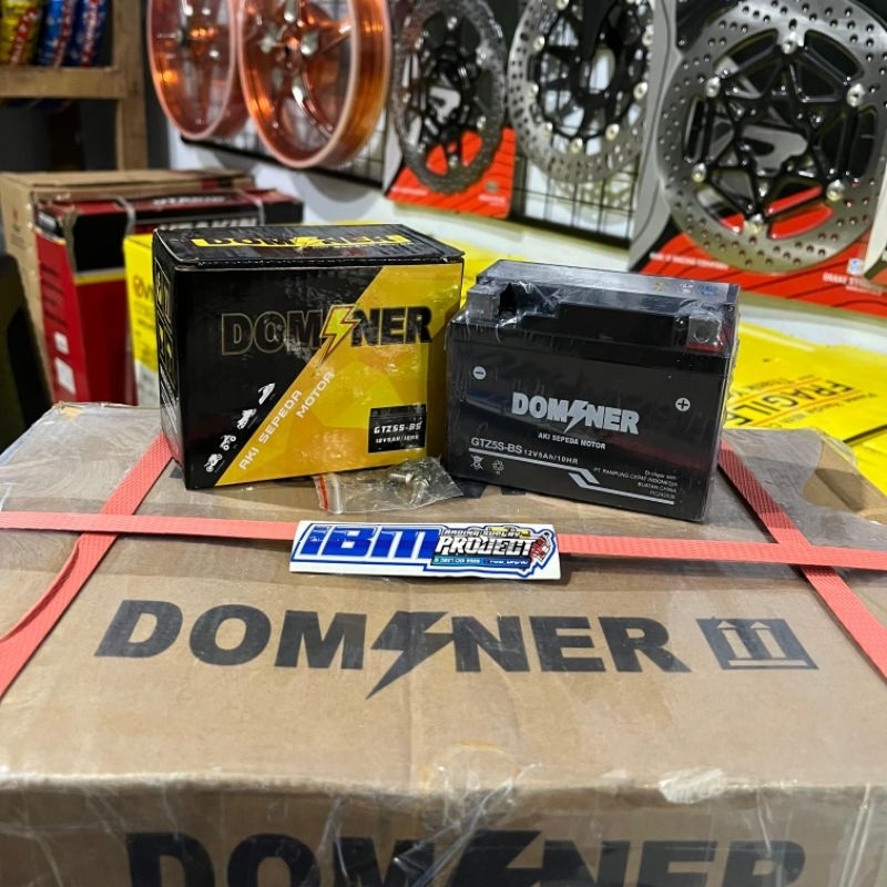 AKI KERING DOMINER GTZ5S AKI KERING MOTOR BEAT MIO FU CB GL,AKI ACCU DOMINER GTZ5S BEAT 5AH-12V