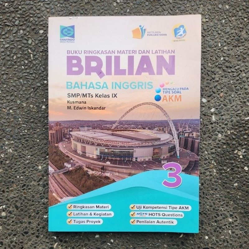 Buku Brilian Bahasa Inggris Smp/Mts Kelas 9 AKM Edisi Revisi Kurikulum 13
