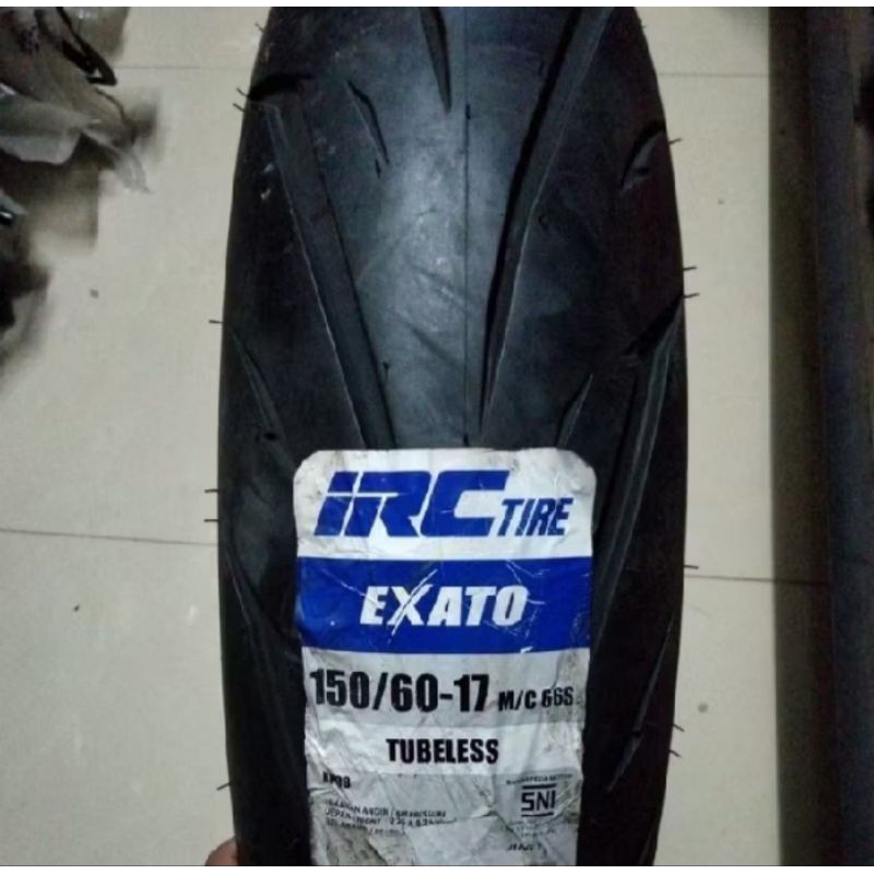 BAN LUAR IRC 150/60 RING 17 TUBELESS EXATO CBR 250 ,NINJA 250, R15
