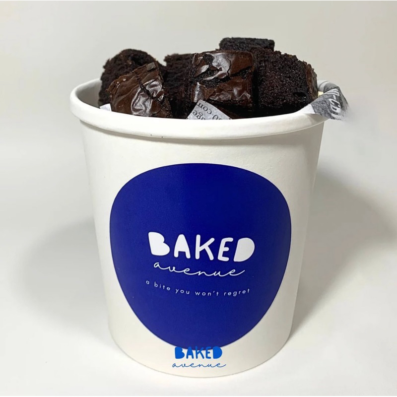 

Fudgy Brownies Bowl Bites Size 16oz | Baked Avenue