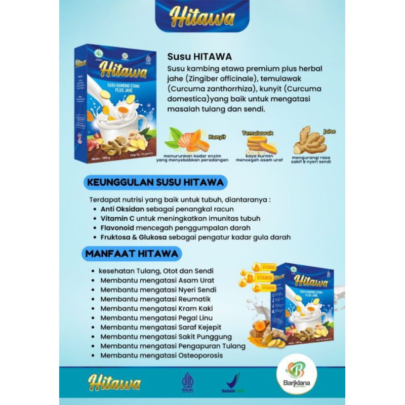 

HITAWASUSUKAMBING PLUS JAHE mengatasi maslah persendian dan tulang