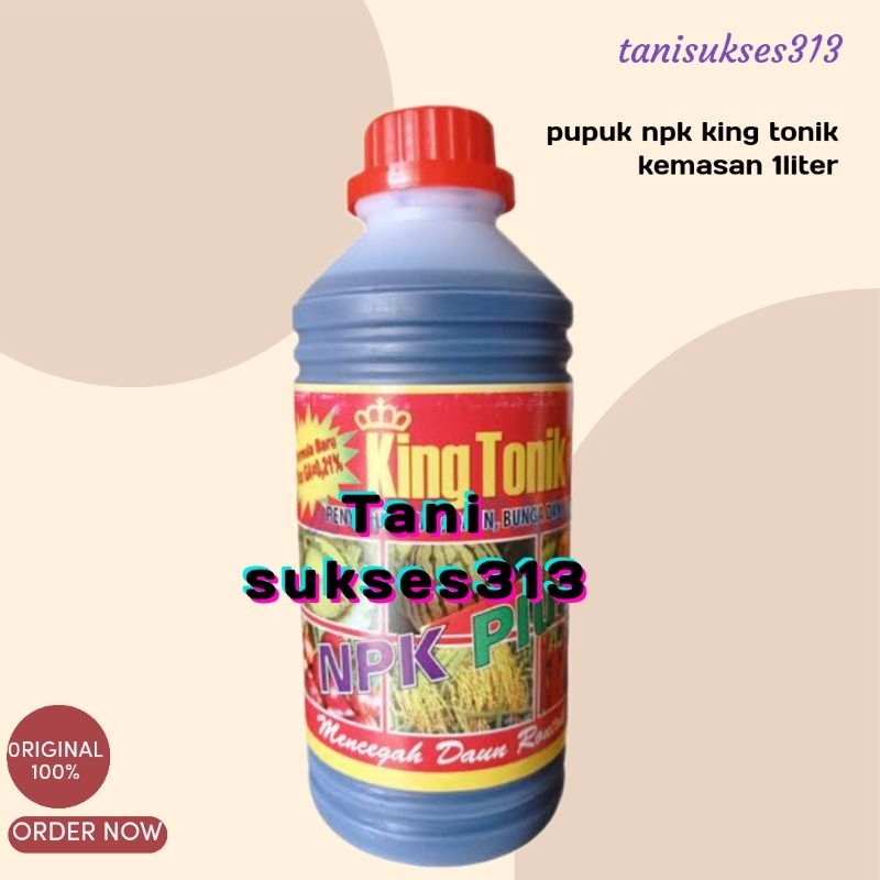 Bonus kaos Pupuk cair npk plus king tonik 1liter