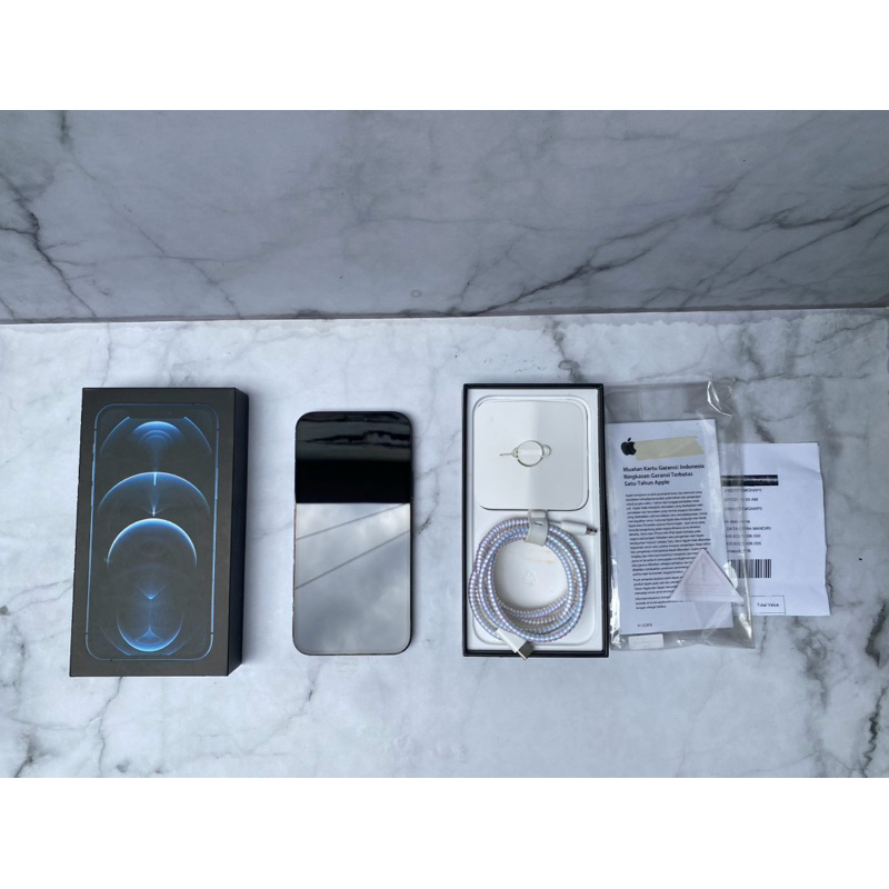iPhone 12 Pro Second Pacific Blue 128GB Garansi Resmi iBOX