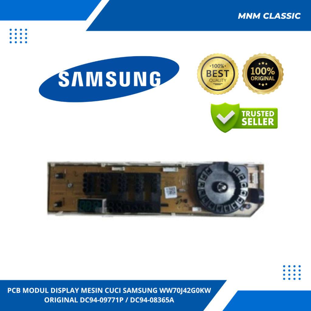 PCB MODUL DISPLAY MESIN CUCI SAMSUNG WW70J42G0KW ORIGINAL DC94-09771P / DC94-08365A