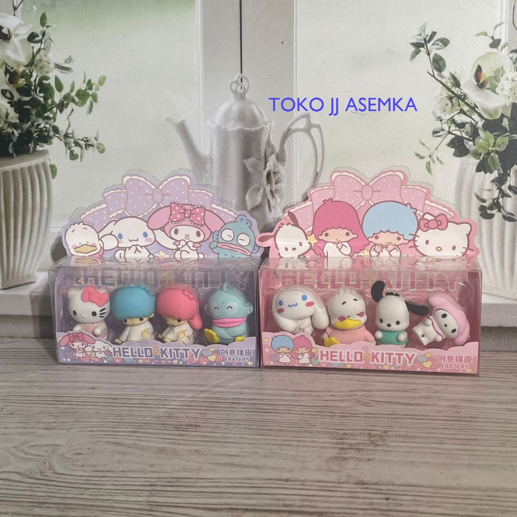 

PENGHAPUS BOX SANRIO MEWAH ISI 4 PCS LUCU UNIK KARAKTER ALAT TULIS SEKOLAH TERMURAH COD