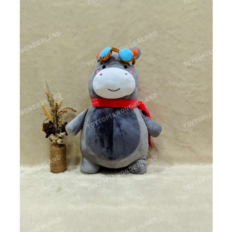 TTW Boneka Hippo Kuda Nil Gendut Boneka Binatang Kuda Nil Syall XL