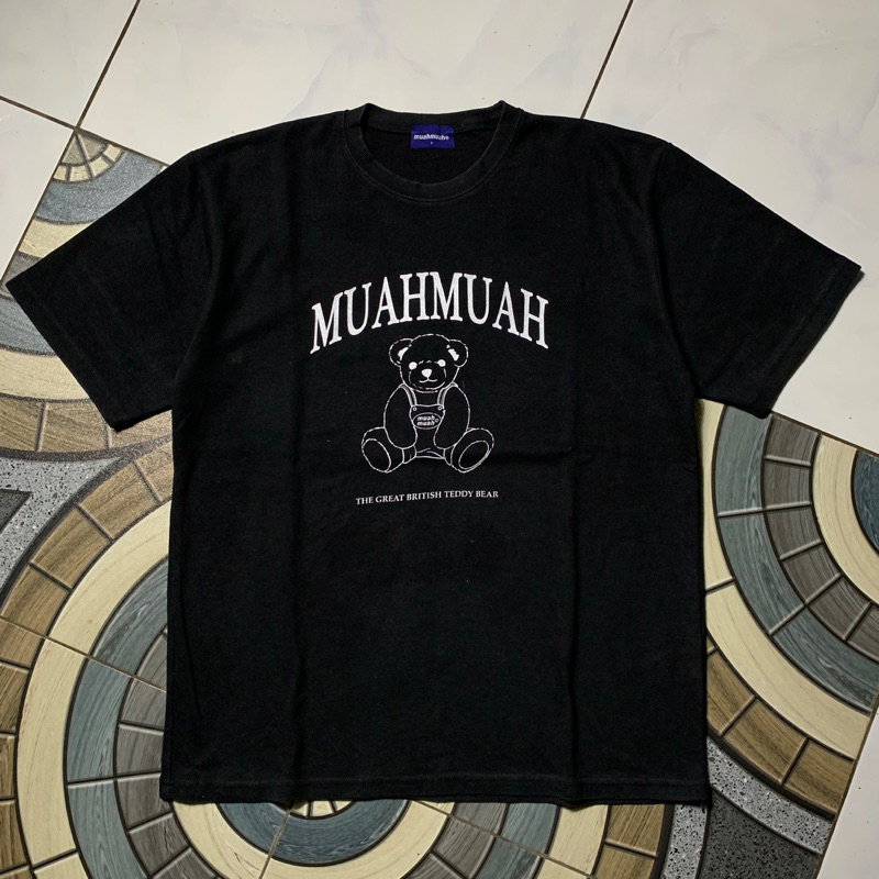 Kaos MuahMuah Hitam size L