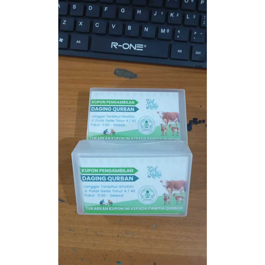 Cetak 100 Kupon / Kartu Nama design suka suka