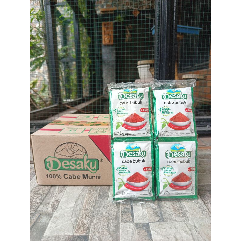 

Desaku Cabe Bubuk Asli 15g 4 Rtg= 40 Sachet