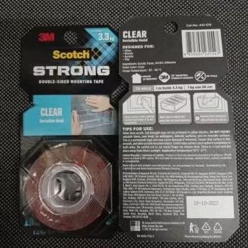 

double tape 3m clear transparent