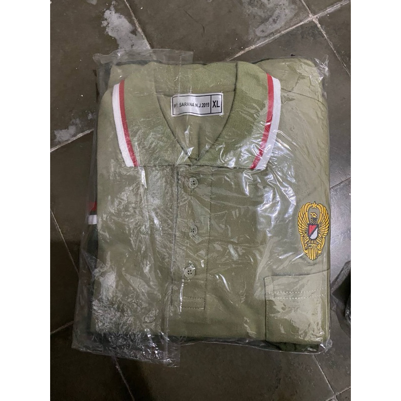 Baju Training merah putih TNI AD