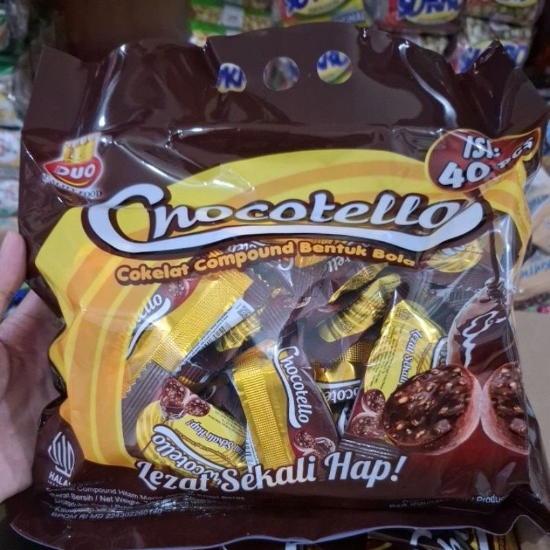 

Chocotello coklat compound isi 40 pcs