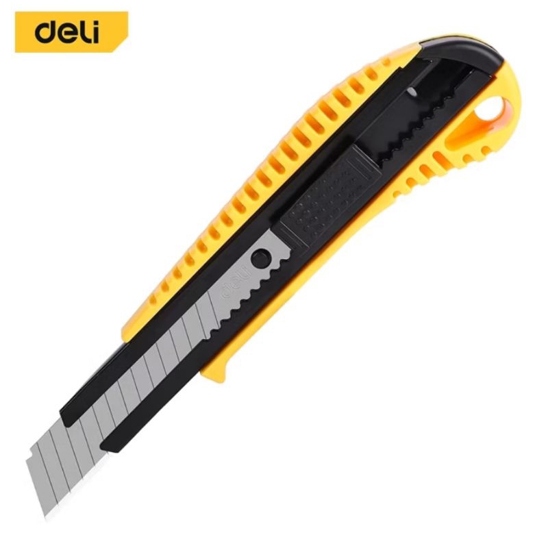

Deli Tools Cutter / Cutter 18mm #18mm,Size 155*43mm #YELLOW