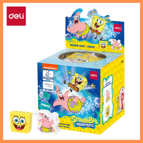

DELI Penghapus Pensil Karakter Lucu Spongebob & Patrick Isi 2 Pcs EH322