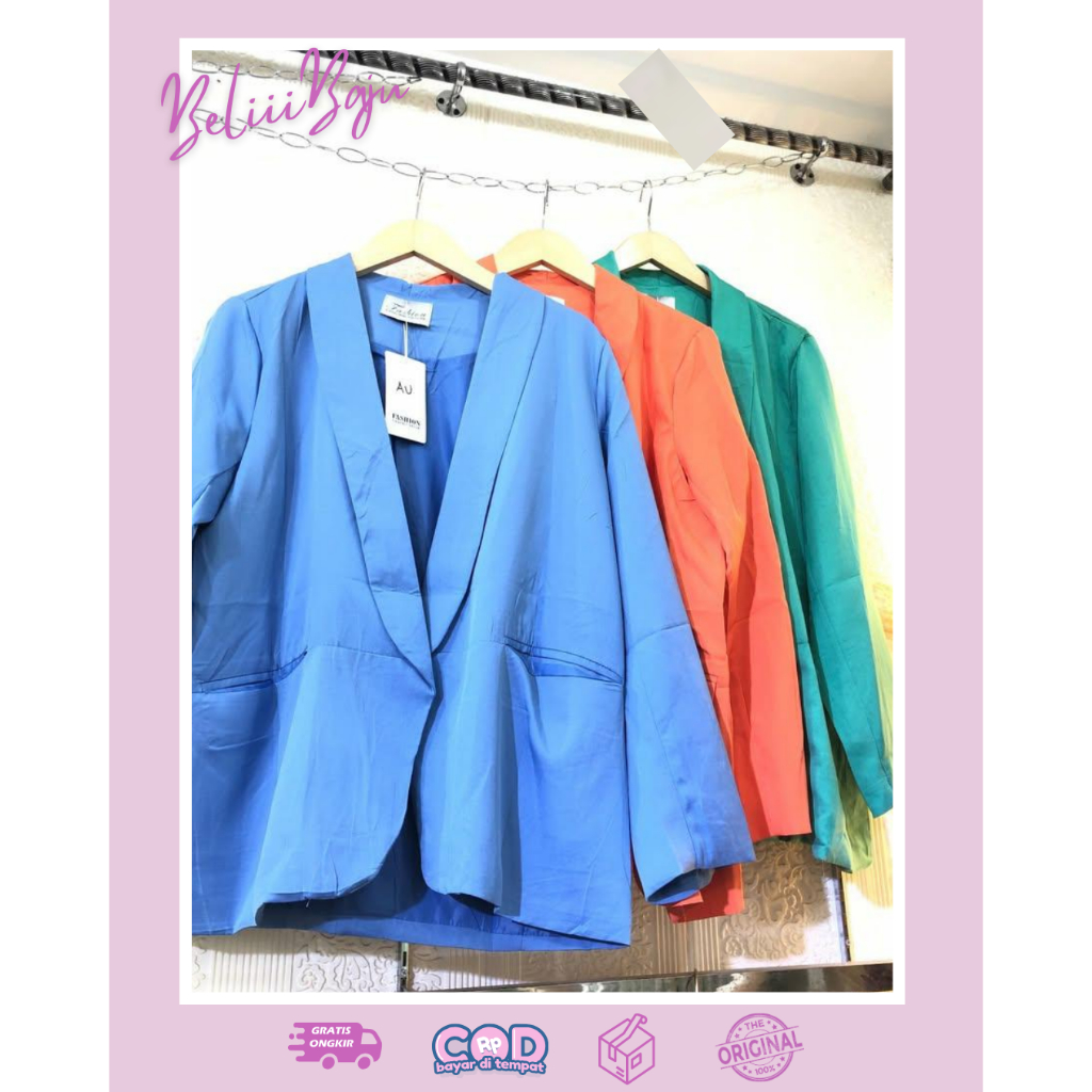 Blazer Wanita | Outwear Wanita | Pakaian Wanita | Outwear Murah | Blazer Kantor