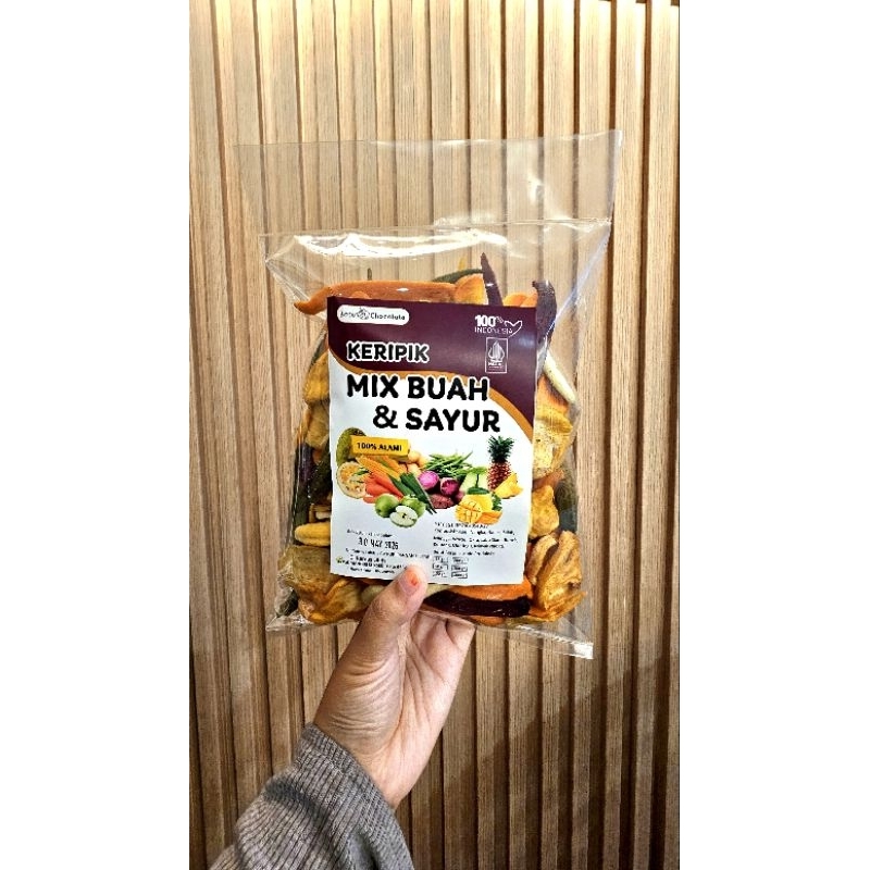 

Lezatoz_Genz Batu Chocolate Keripik Mix Buah Dan Sayur 300 Gr / Keripik Mix Buah / Keripik Nangka