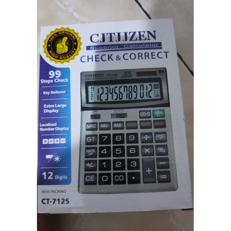 

KALKULATOR CITIZEN CT 712 12 DIGIT