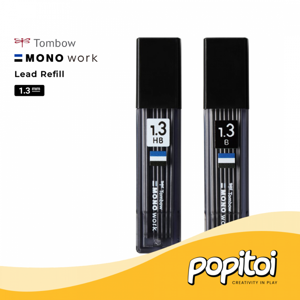 

Tombow Lead Refill for Mono Work Mechanical Pencil 1.3 mm Isi Ulang Pensil Mekanik