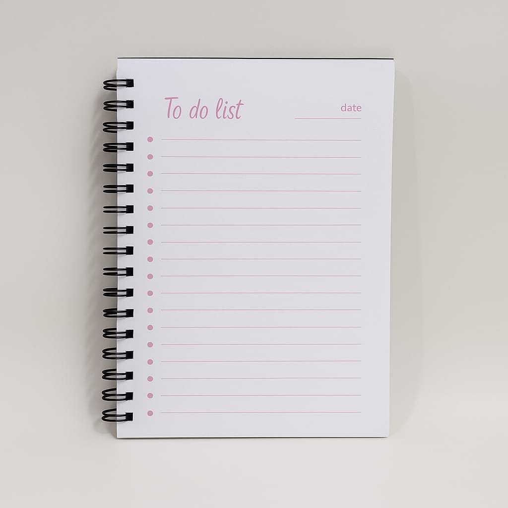 

To Do List Planner A6 60 Halaman - Buku Agenda Checklist Harian Coklat / Hitam