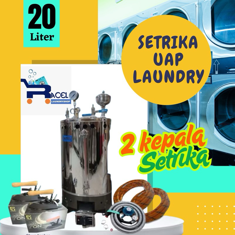 Setrika Laundry Setrika Uap Boiler 20 Liter area Medan Binjai | Boiler Laundry Bahan Premium Murah L
